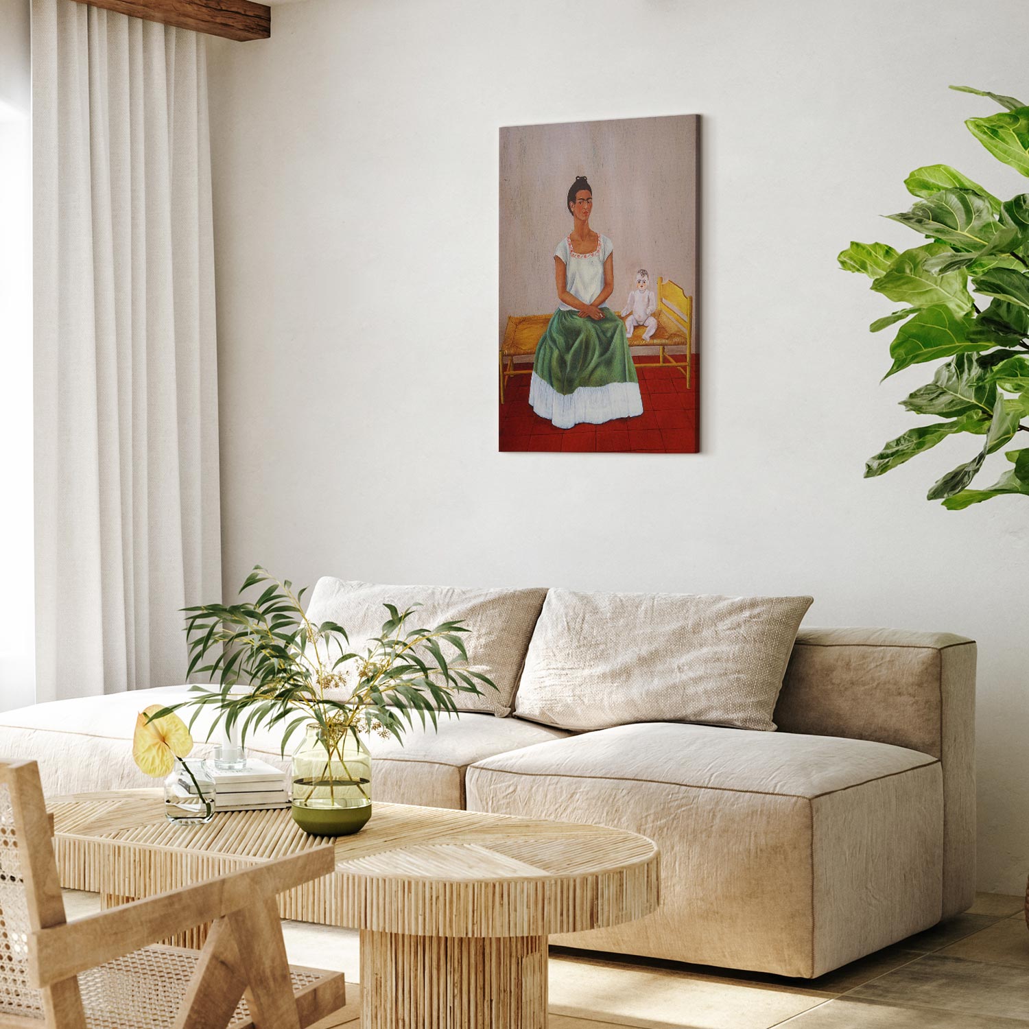 Frida Kahlo Me and My Doll Classic Canvas Print