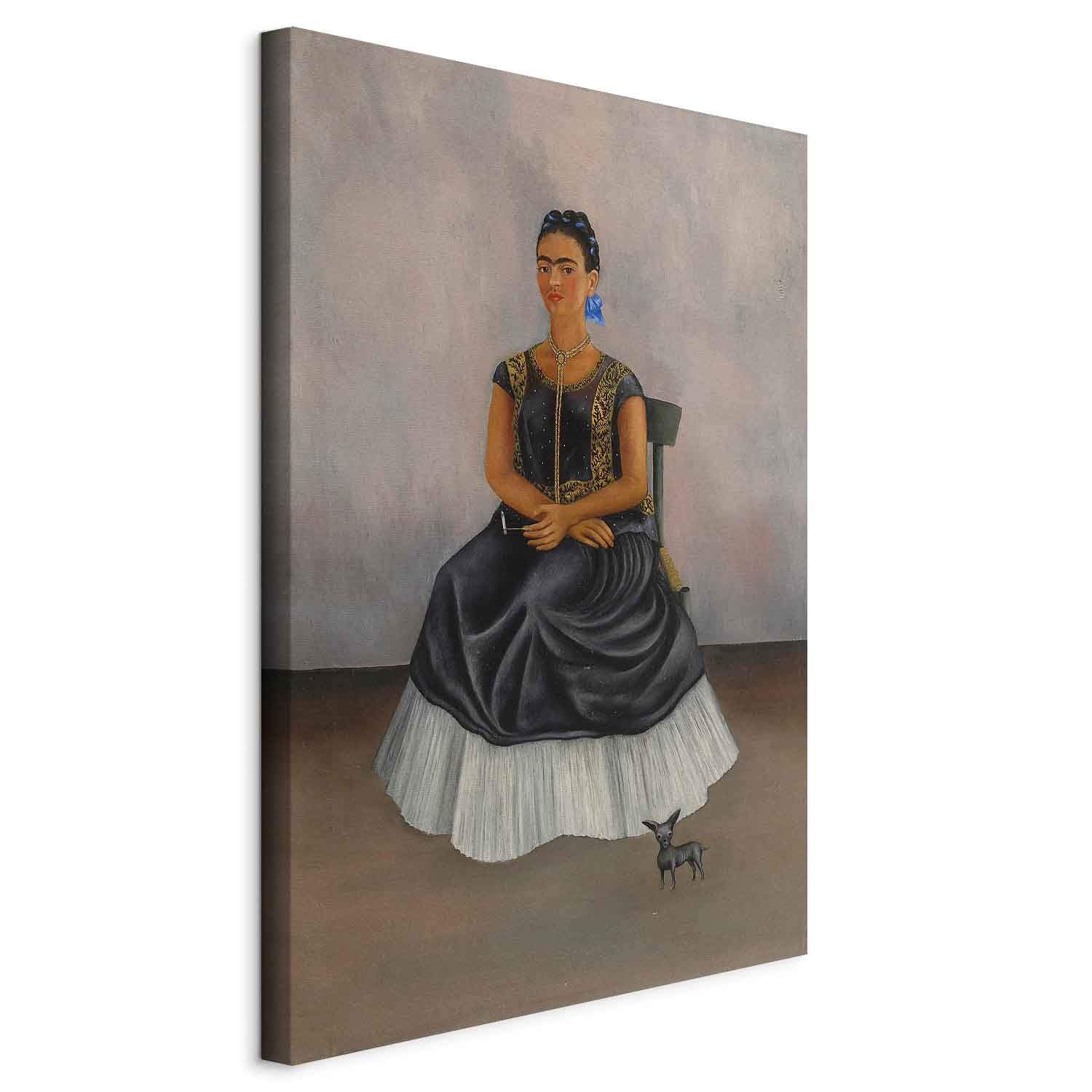 Frida Kahlo Itzcuintli Dog Classic Canvas Print