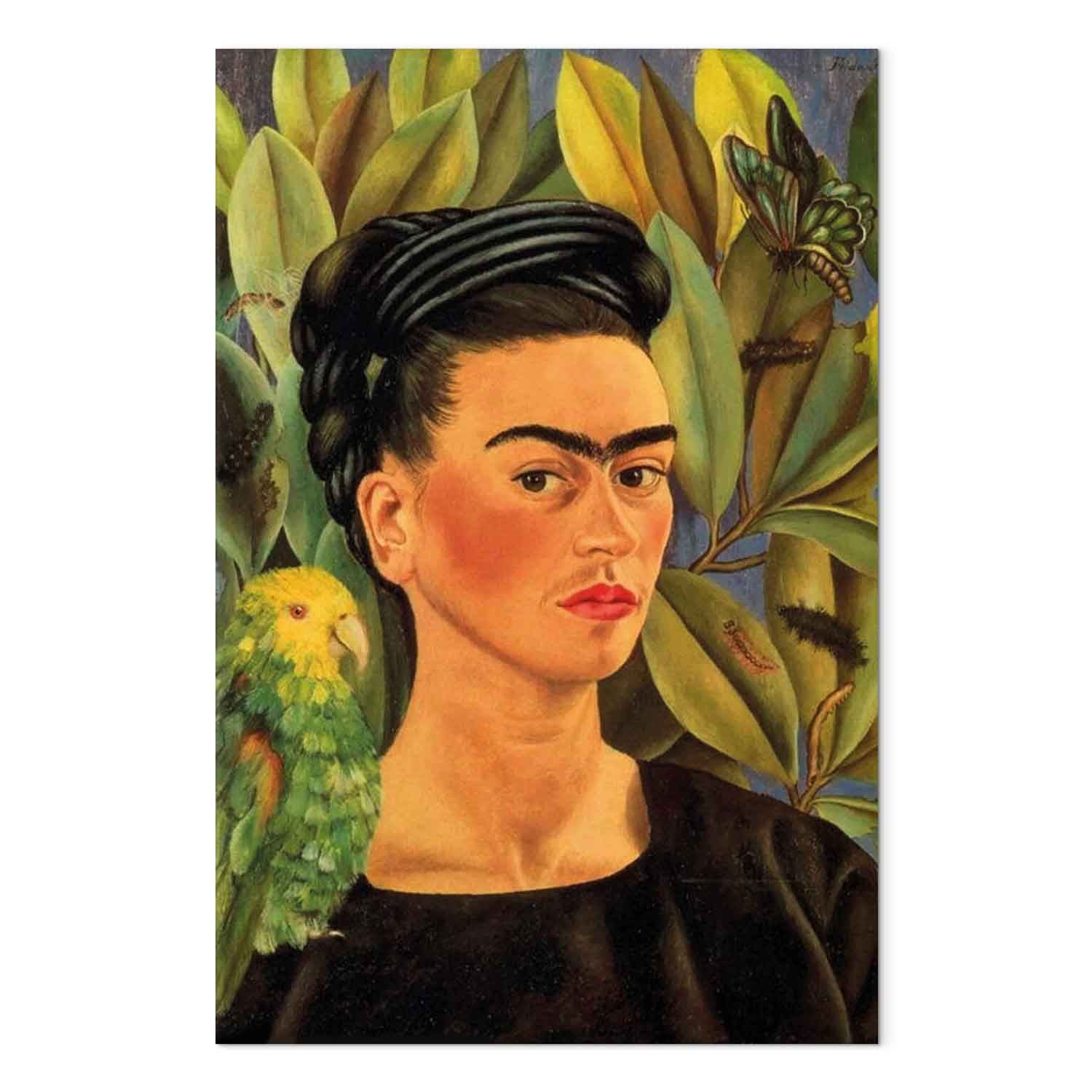 Frida Kahlo Self-Portrait with Bonito Classic Canvas Print