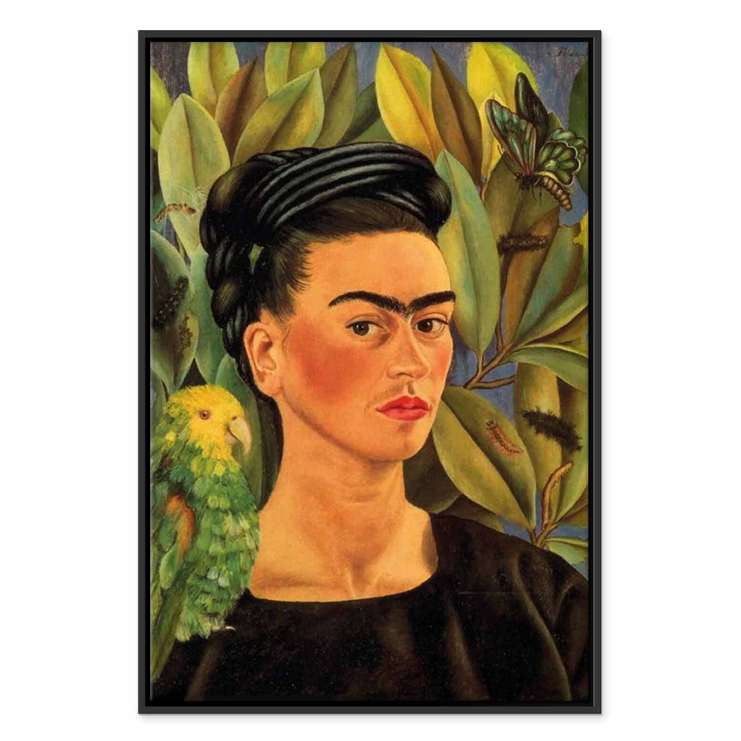 Frida Kahlo Self-Portrait with Bonito Classic Canvas Print