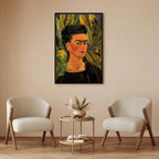 Frida Kahlo Self-Portrait with Bonito Classic Canvas Print
