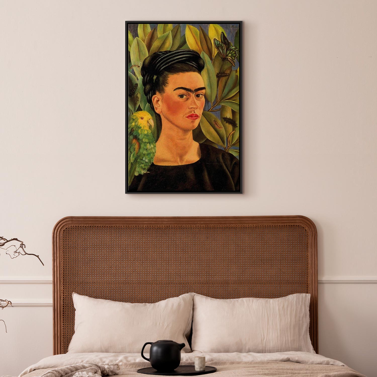 Frida Kahlo Self-Portrait with Bonito Classic Canvas Print
