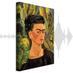 Frida Kahlo Self-Portrait with Bonito Classic Canvas Print