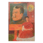 Frida Kahlo Self-Portrait with Stalin Classic Canvas Print