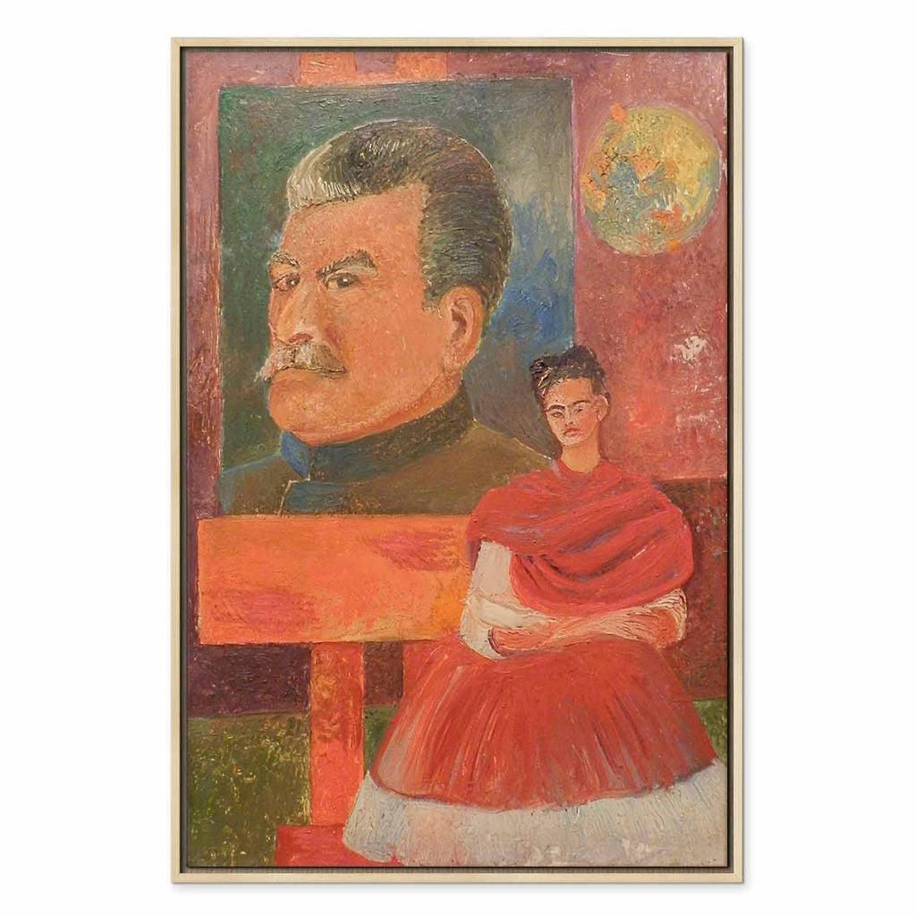 Frida Kahlo Self-Portrait with Stalin Classic Canvas Print