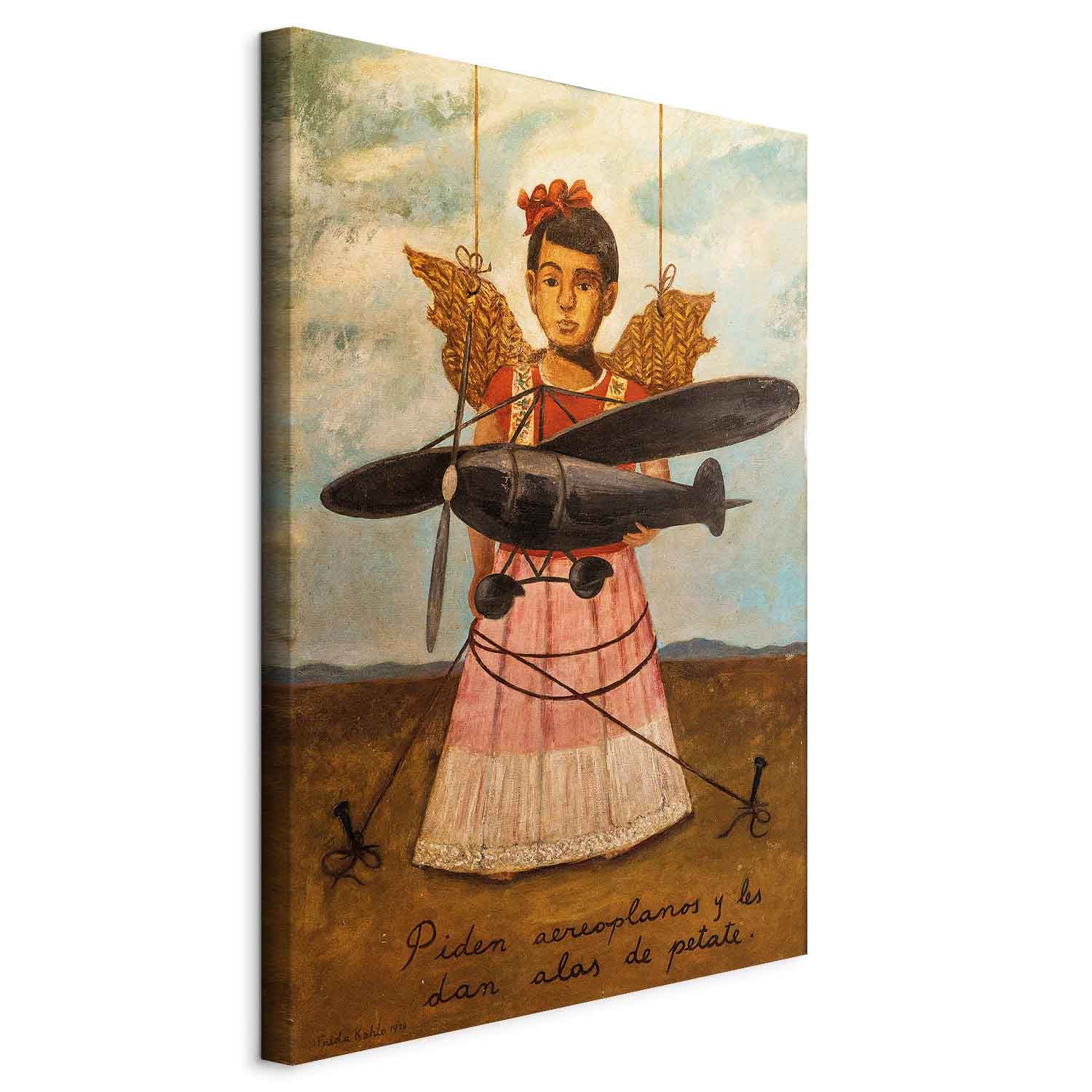 Frida Kahlo Surreal Portrait Canvas Print