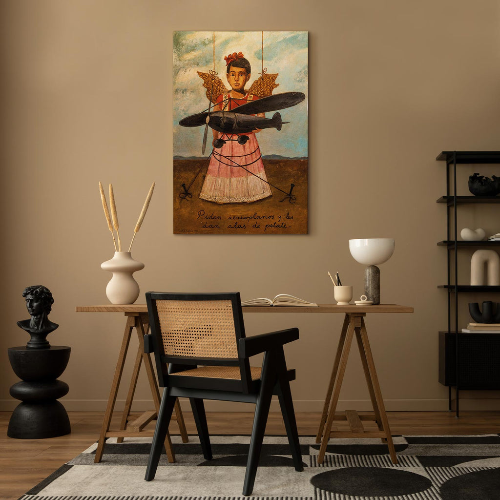 Frida Kahlo Surreal Portrait Canvas Print