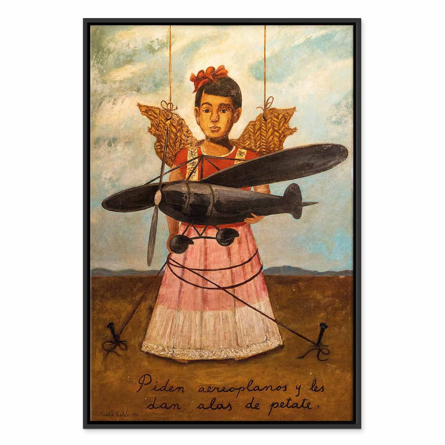 Frida Kahlo Surreal Portrait Canvas Print