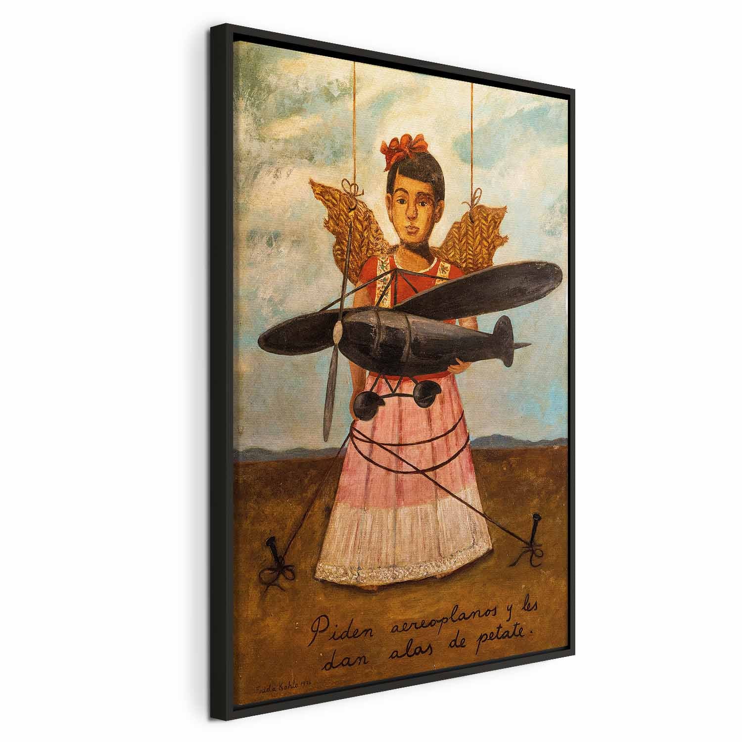 Frida Kahlo Surreal Portrait Canvas Print