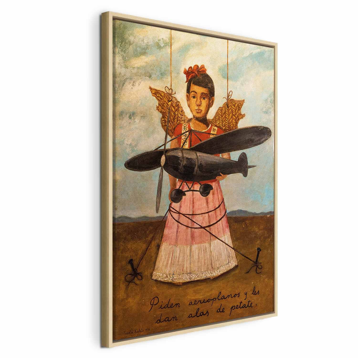 Frida Kahlo Surreal Portrait Canvas Print