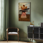Frida Kahlo Surreal Portrait Canvas Print