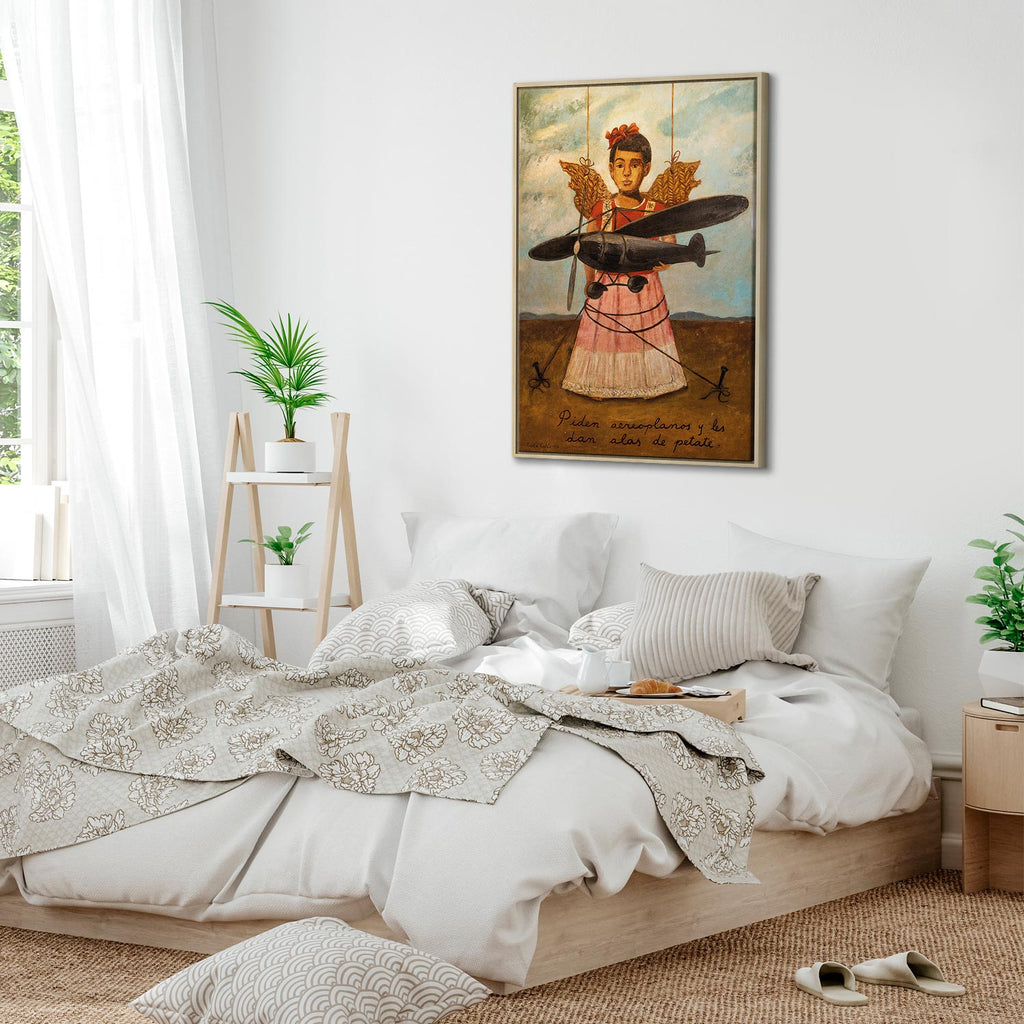 Frida Kahlo Surreal Portrait Canvas Print
