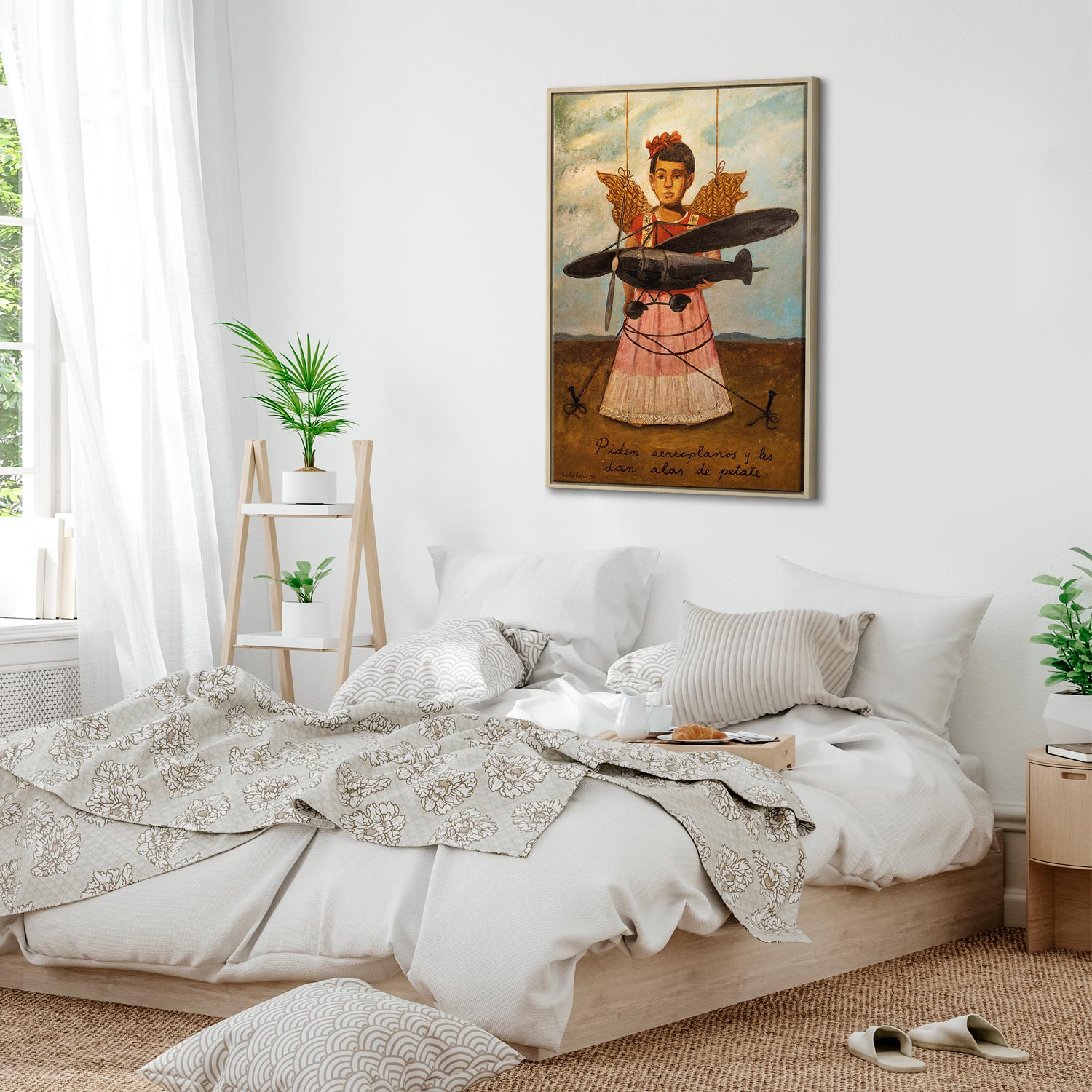 Frida Kahlo Surreal Portrait Canvas Print