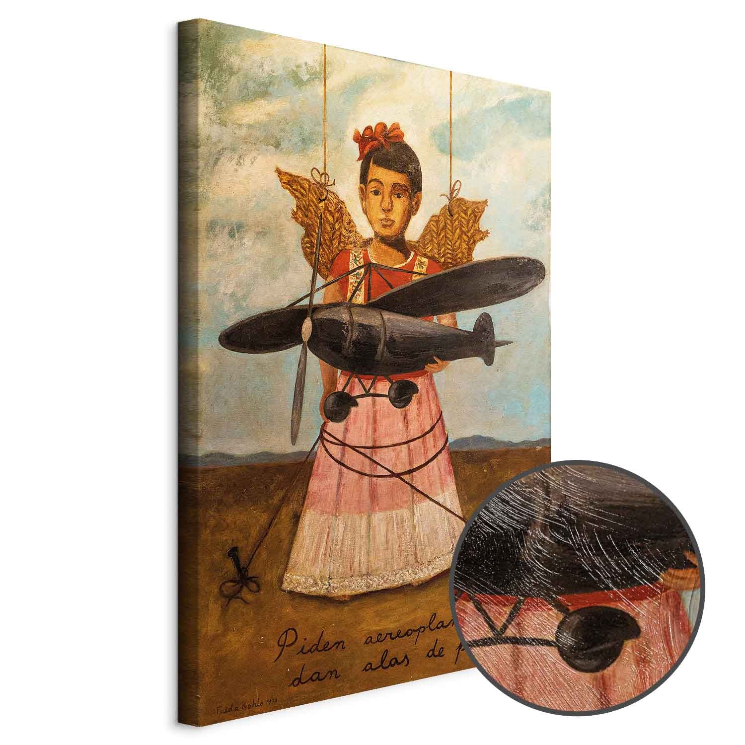 Frida Kahlo Surreal Portrait Canvas Print