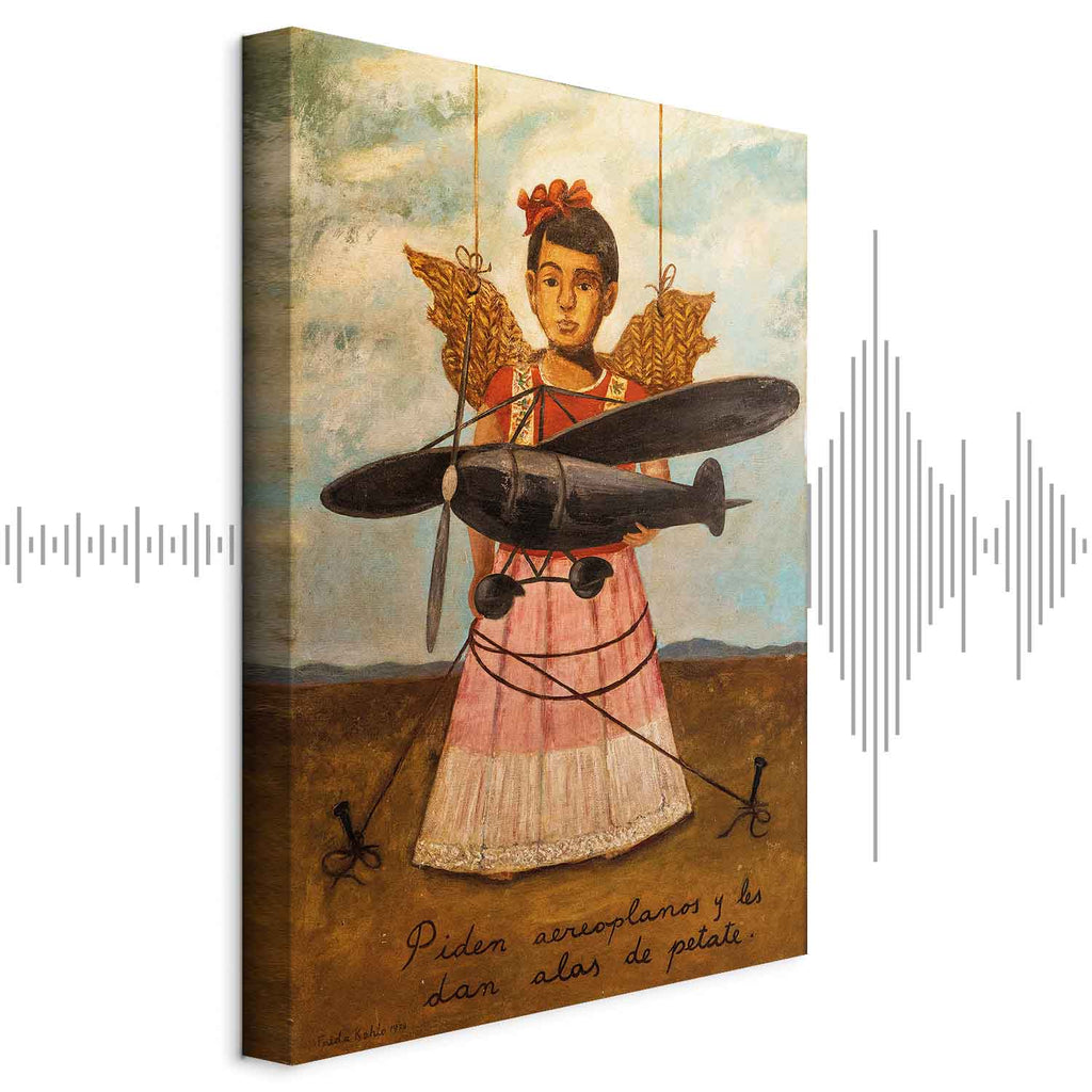 Frida Kahlo Surreal Portrait Canvas Print