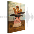 Frida Kahlo Surreal Portrait Canvas Print