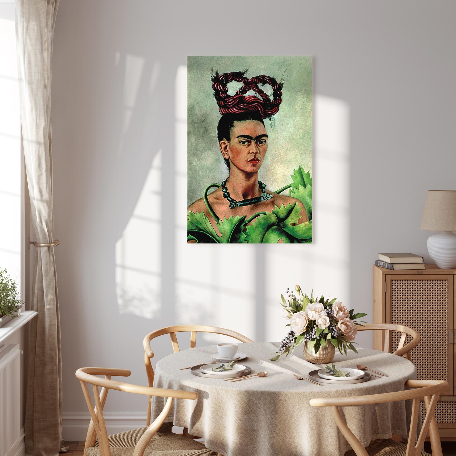 Frida Kahlo Self-Portrait with Braid Classic Canvas Print