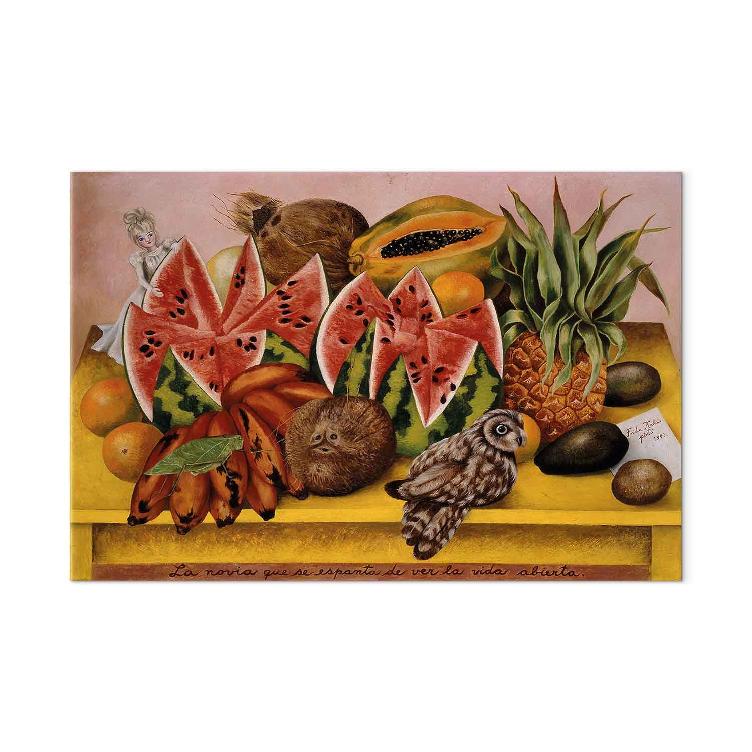 Frida Kahlo Surrealist Bride Canvas Print