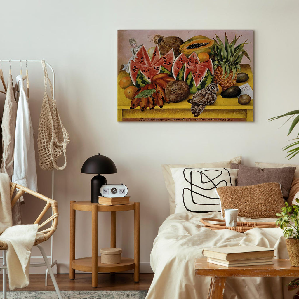 Frida Kahlo Surrealist Bride Canvas Print