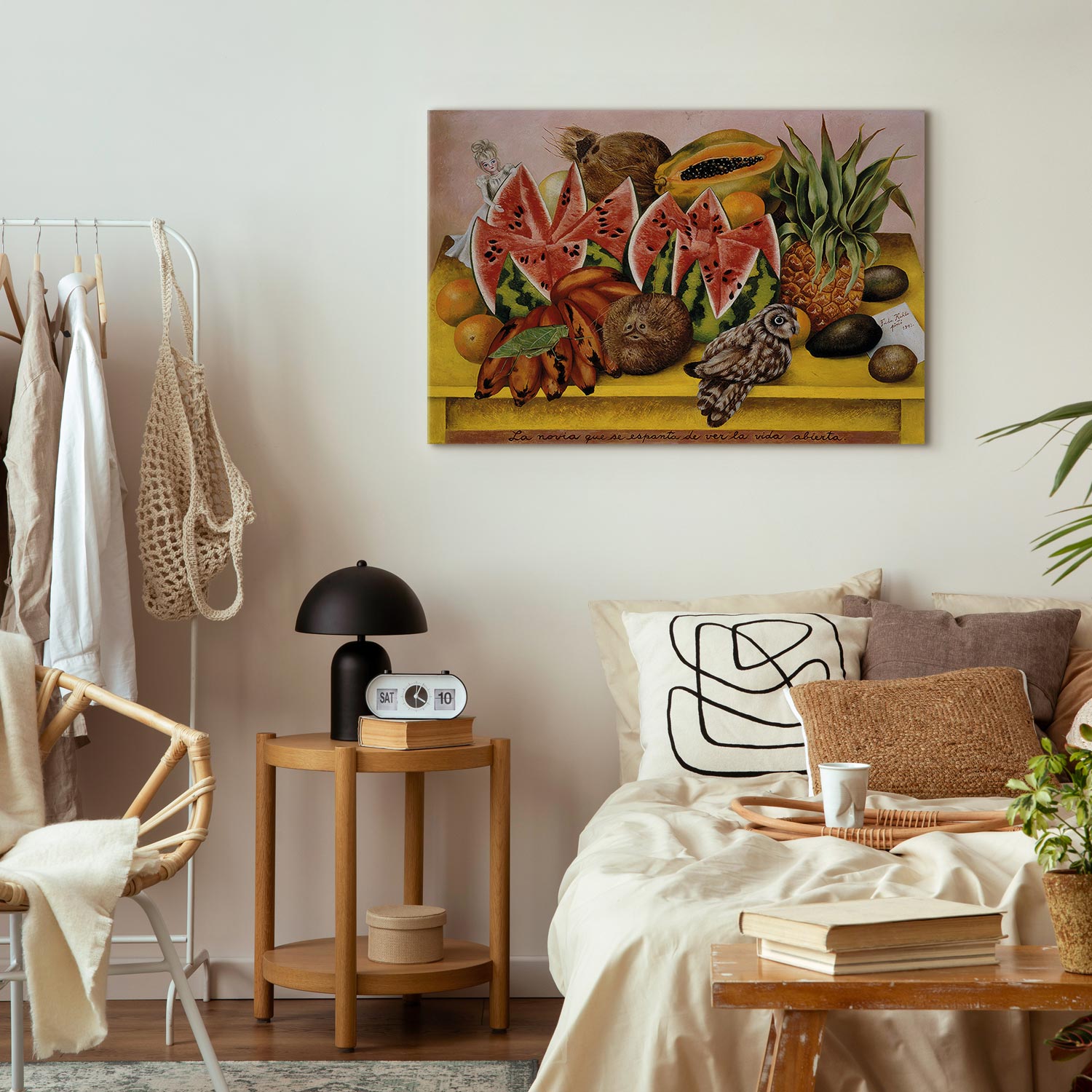 Frida Kahlo Surrealist Bride Canvas Print