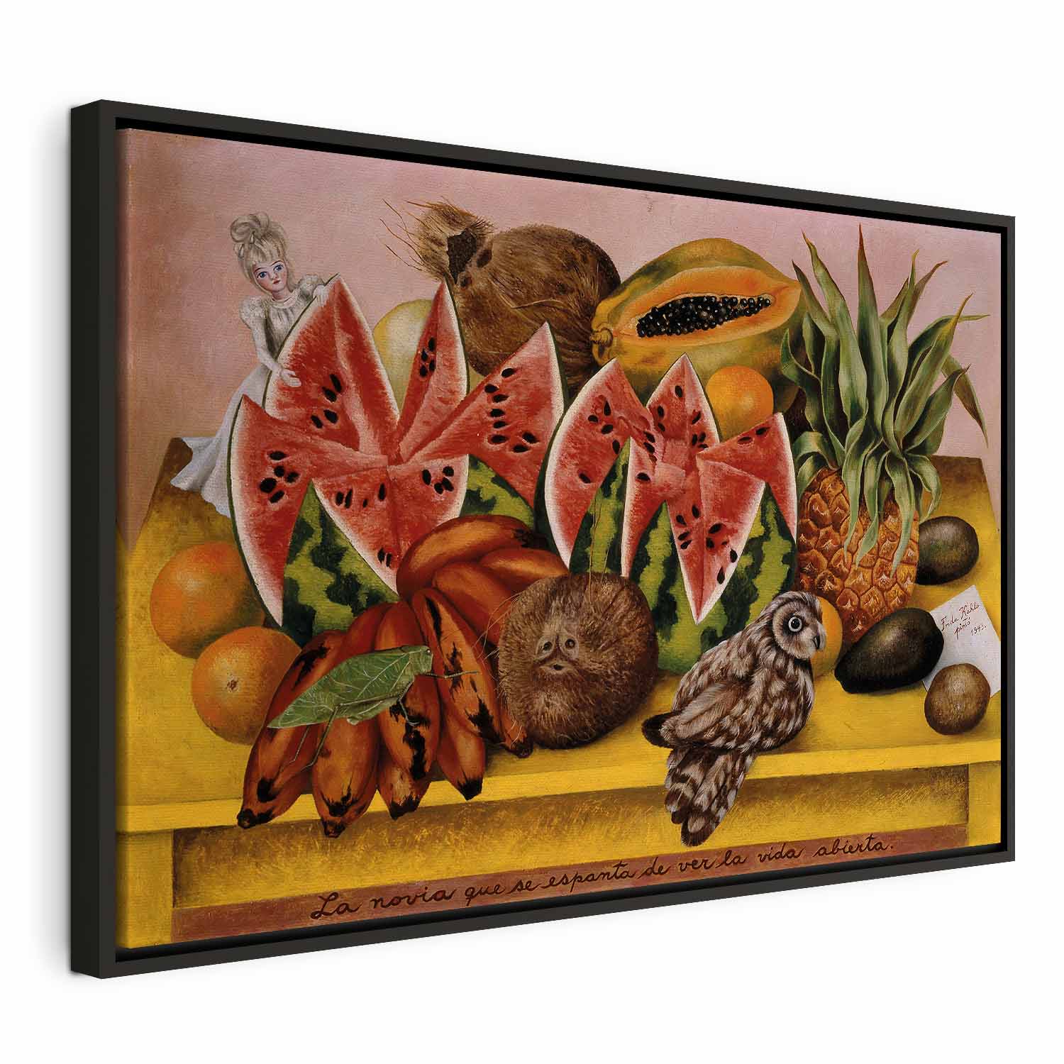 Frida Kahlo Surrealist Bride Canvas Print