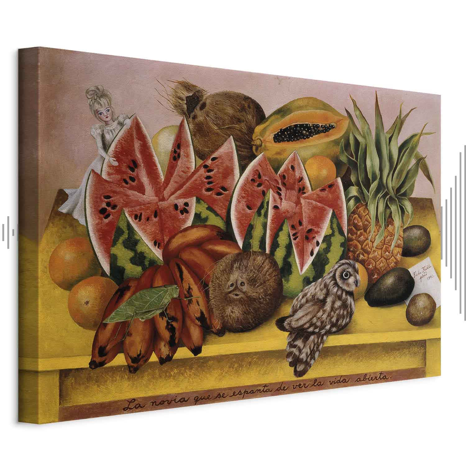 Frida Kahlo Surrealist Bride Canvas Print