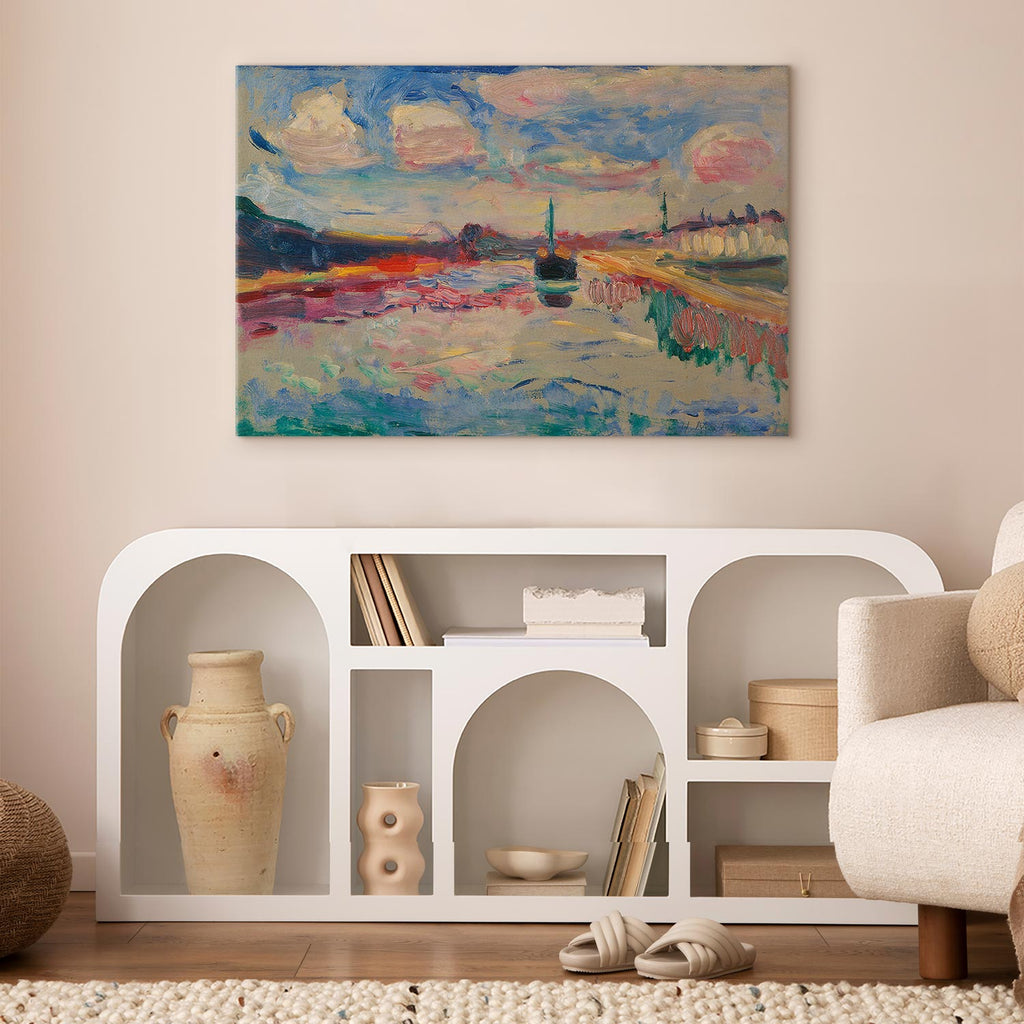 Canal du Midi Landscape Canvas Print