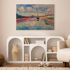 Canal du Midi Landscape Canvas Print