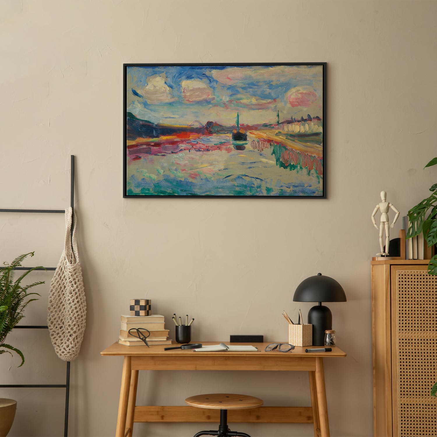 Canal du Midi Landscape Canvas Print