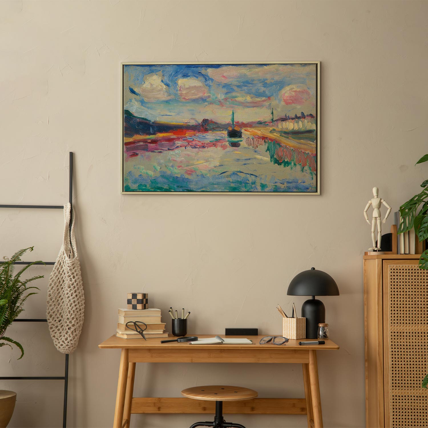 Canal du Midi Landscape Canvas Print