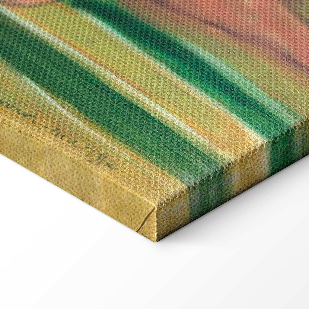 Reclining Odalisque Floral Classic Canvas Print