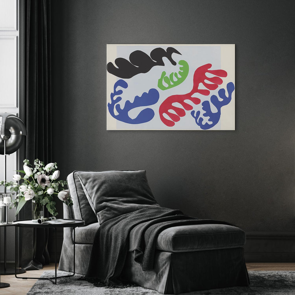 Matisse Lagoon III Abstract Canvas Print