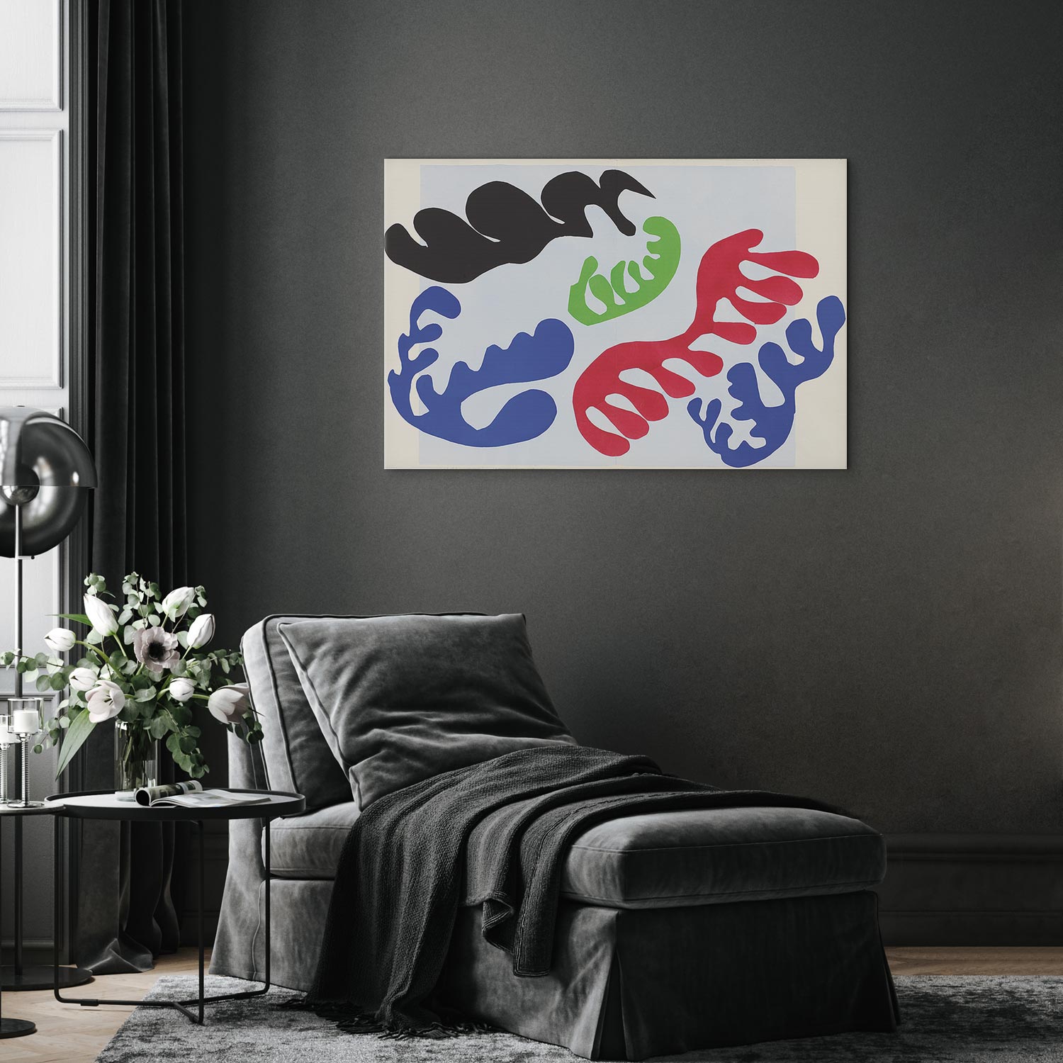 Matisse Lagoon III Abstract Canvas Print