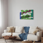 Matisse Lagoon II Abstract Art Canvas Print