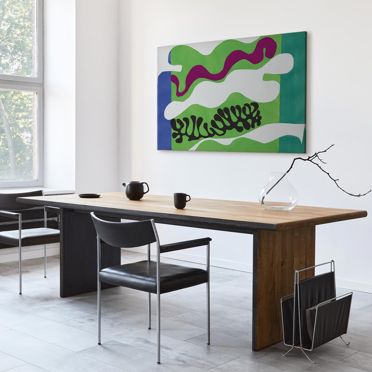 Matisse Lagoon II Abstract Art Canvas Print