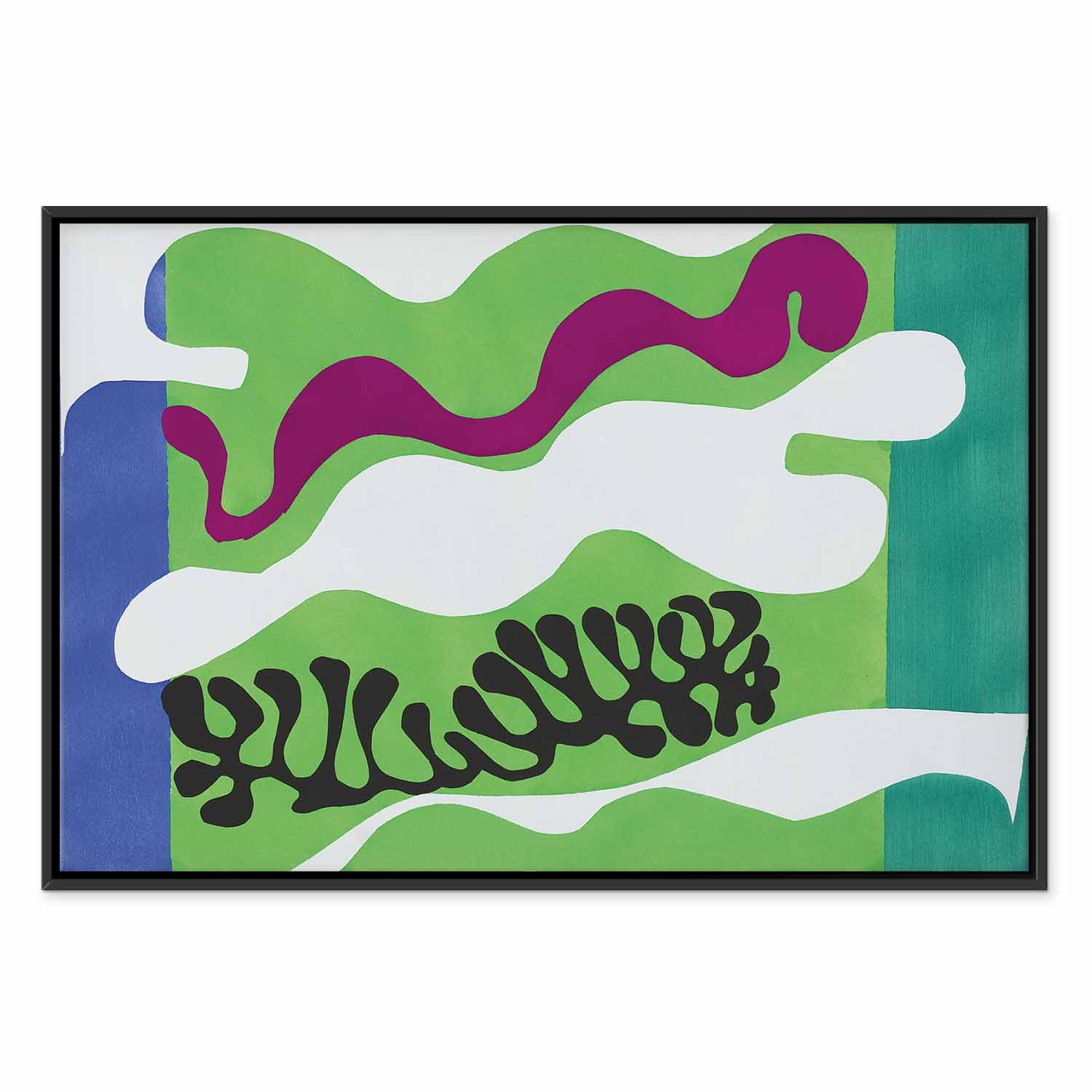 Matisse Lagoon II Abstract Art Canvas Print