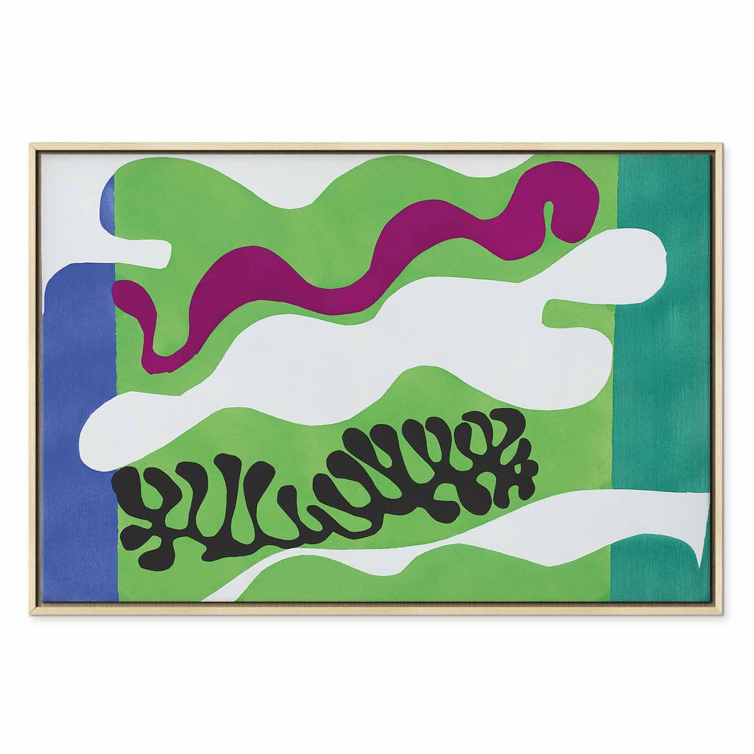 Matisse Lagoon II Abstract Art Canvas Print