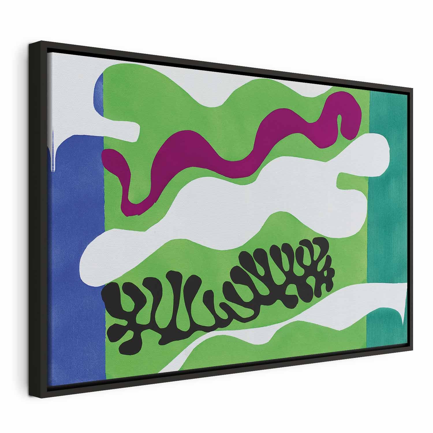 Matisse Lagoon II Abstract Art Canvas Print