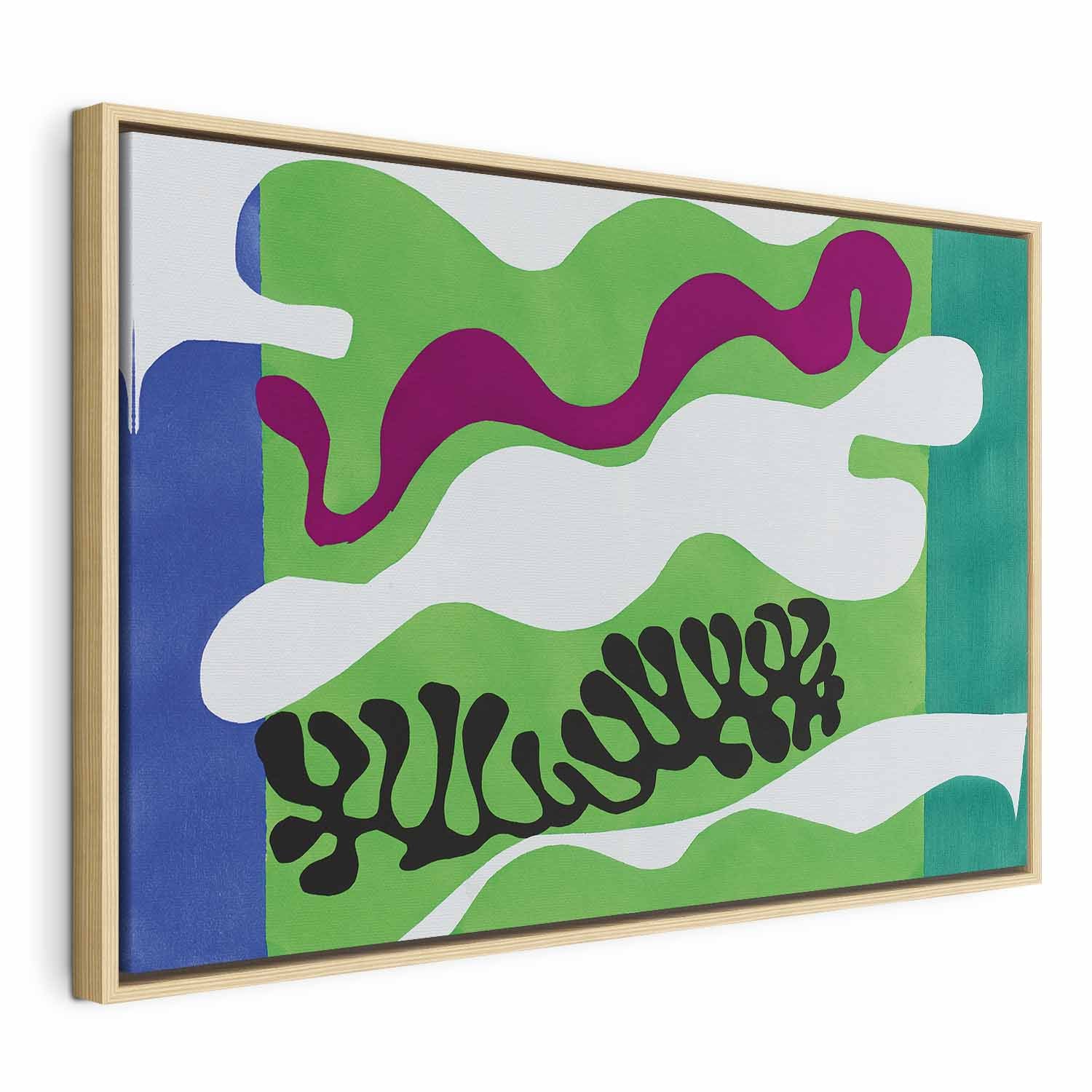 Matisse Lagoon II Abstract Art Canvas Print