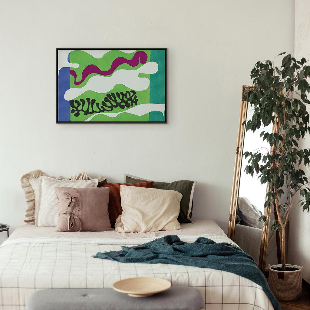 Matisse Lagoon II Abstract Art Canvas Print