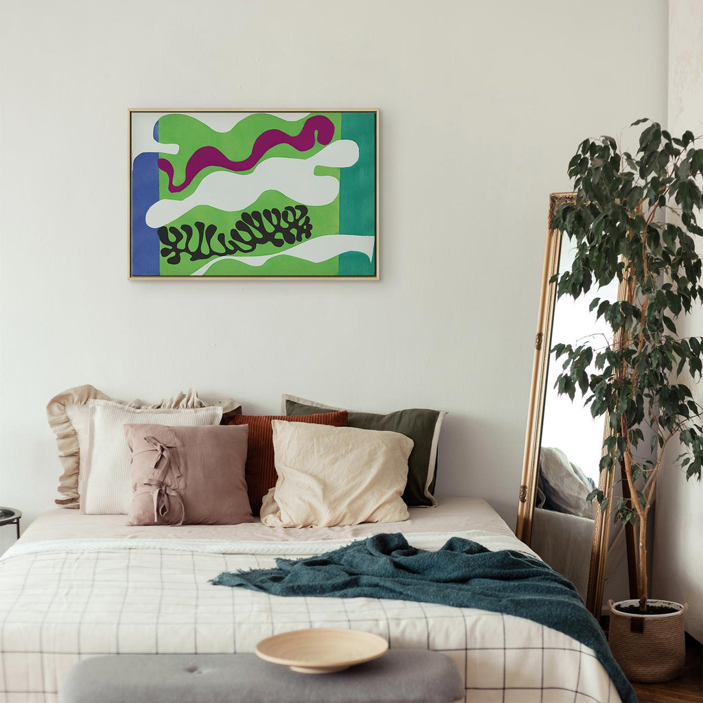 Matisse Lagoon II Abstract Art Canvas Print
