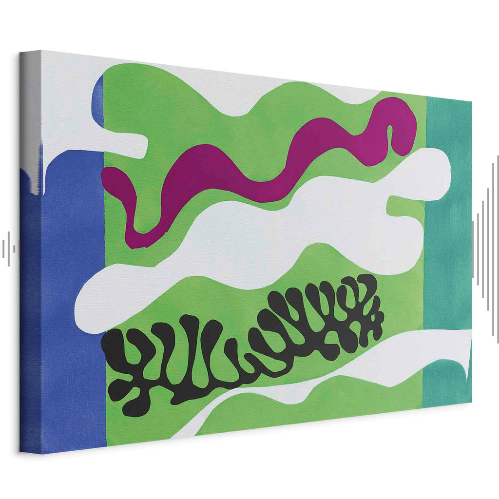 Matisse Lagoon II Abstract Art Canvas Print
