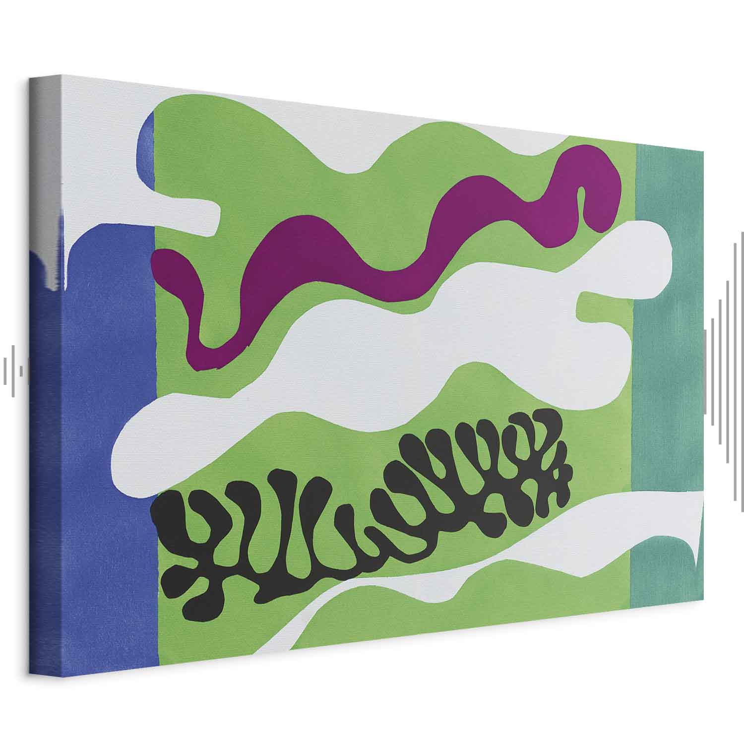 Matisse Lagoon II Abstract Art Canvas Print