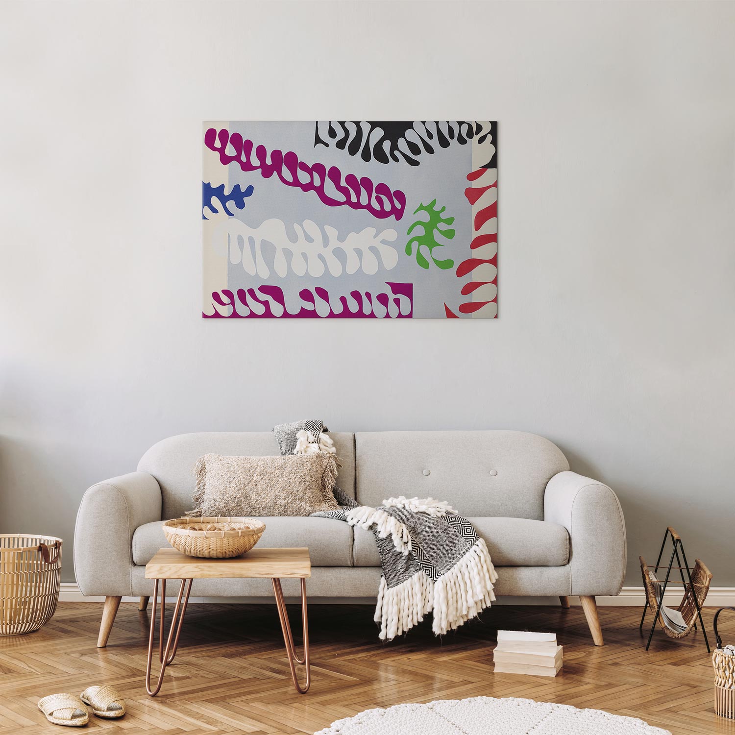Matisse Lagoon I Abstract Canvas Print