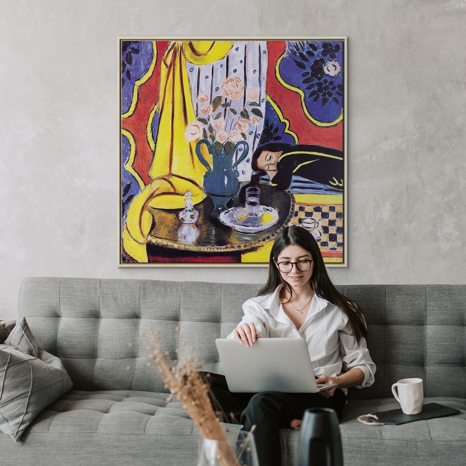 Henri Matisse Harmony in Yellow Classic Canvas Print