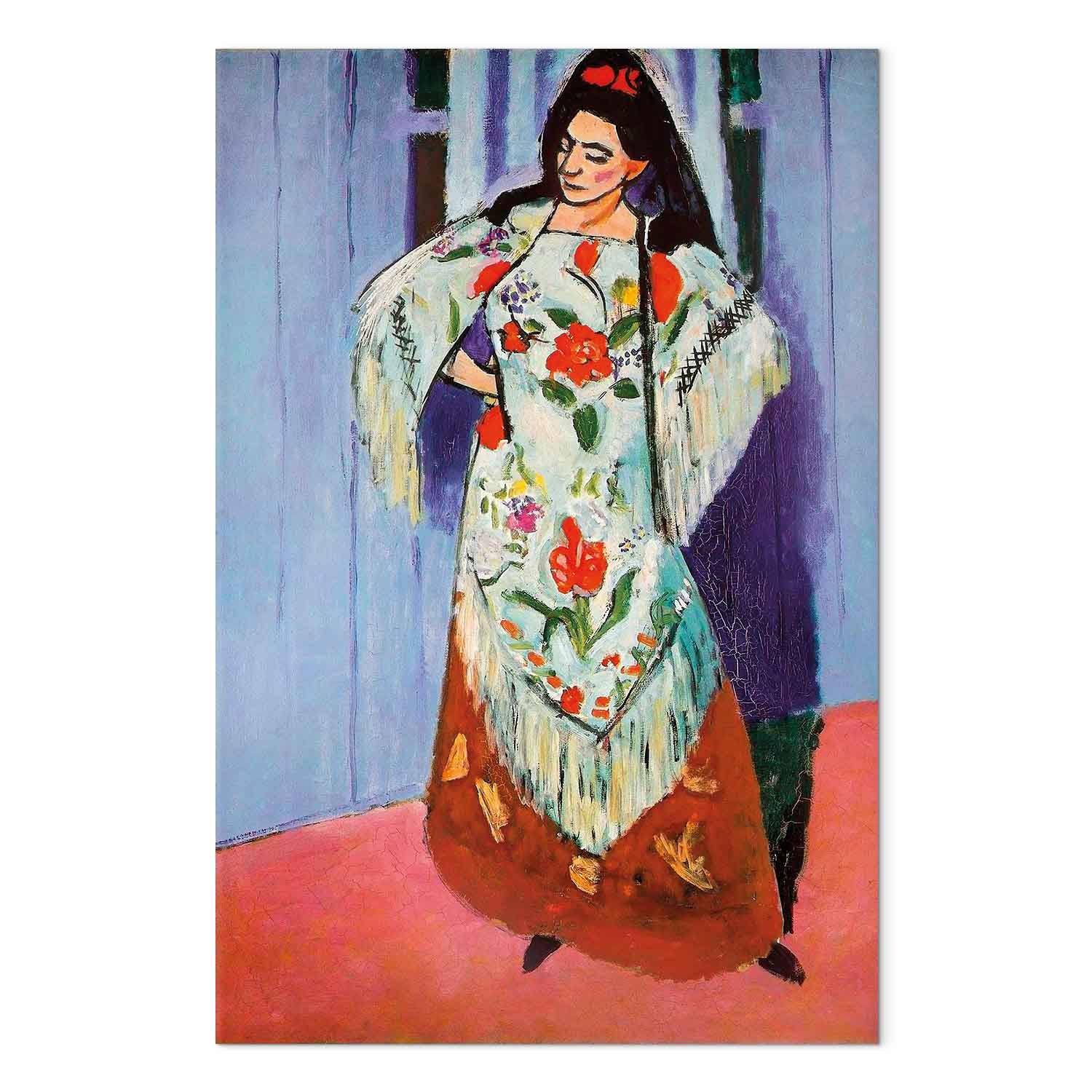 Madame Matisse with Manila Shawl Classic Canvas Print