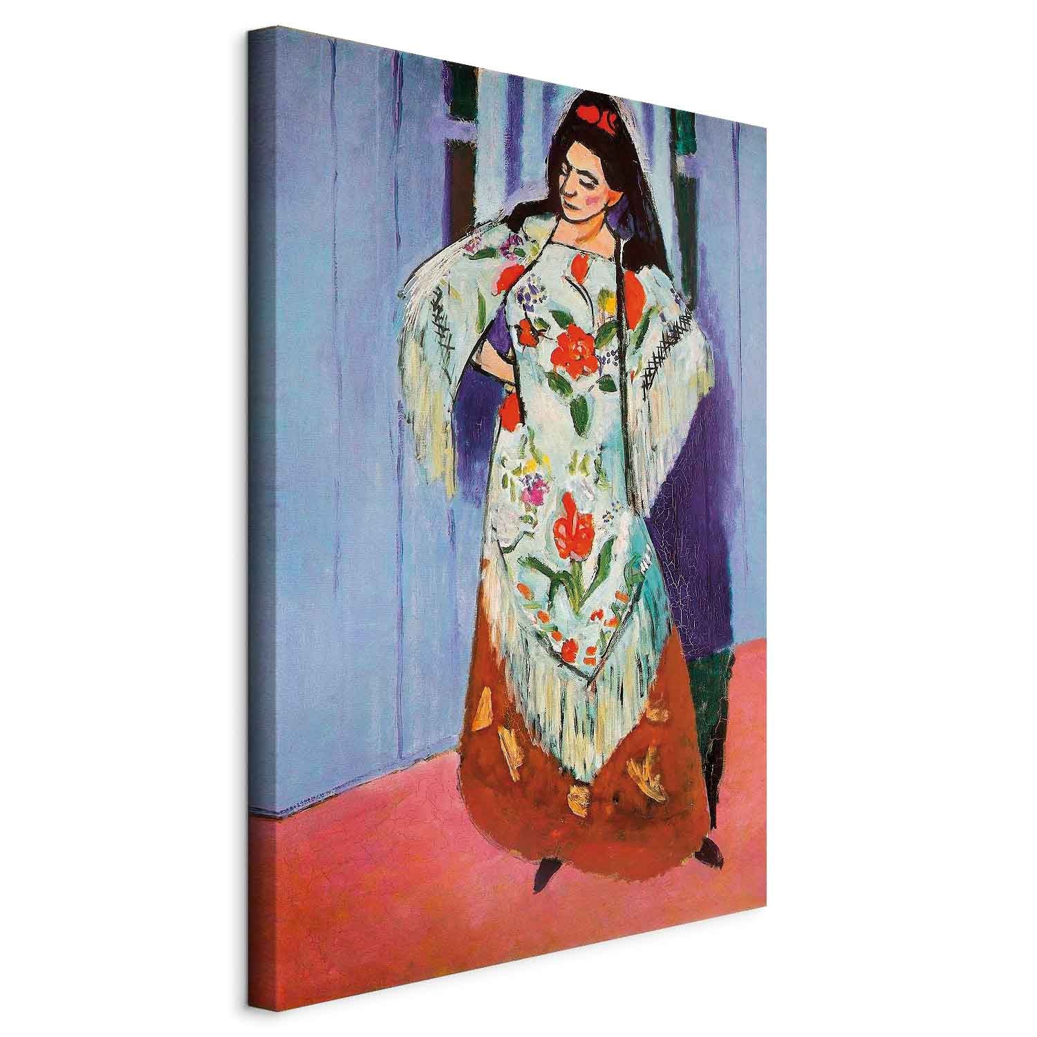 Madame Matisse with Manila Shawl Classic Canvas Print
