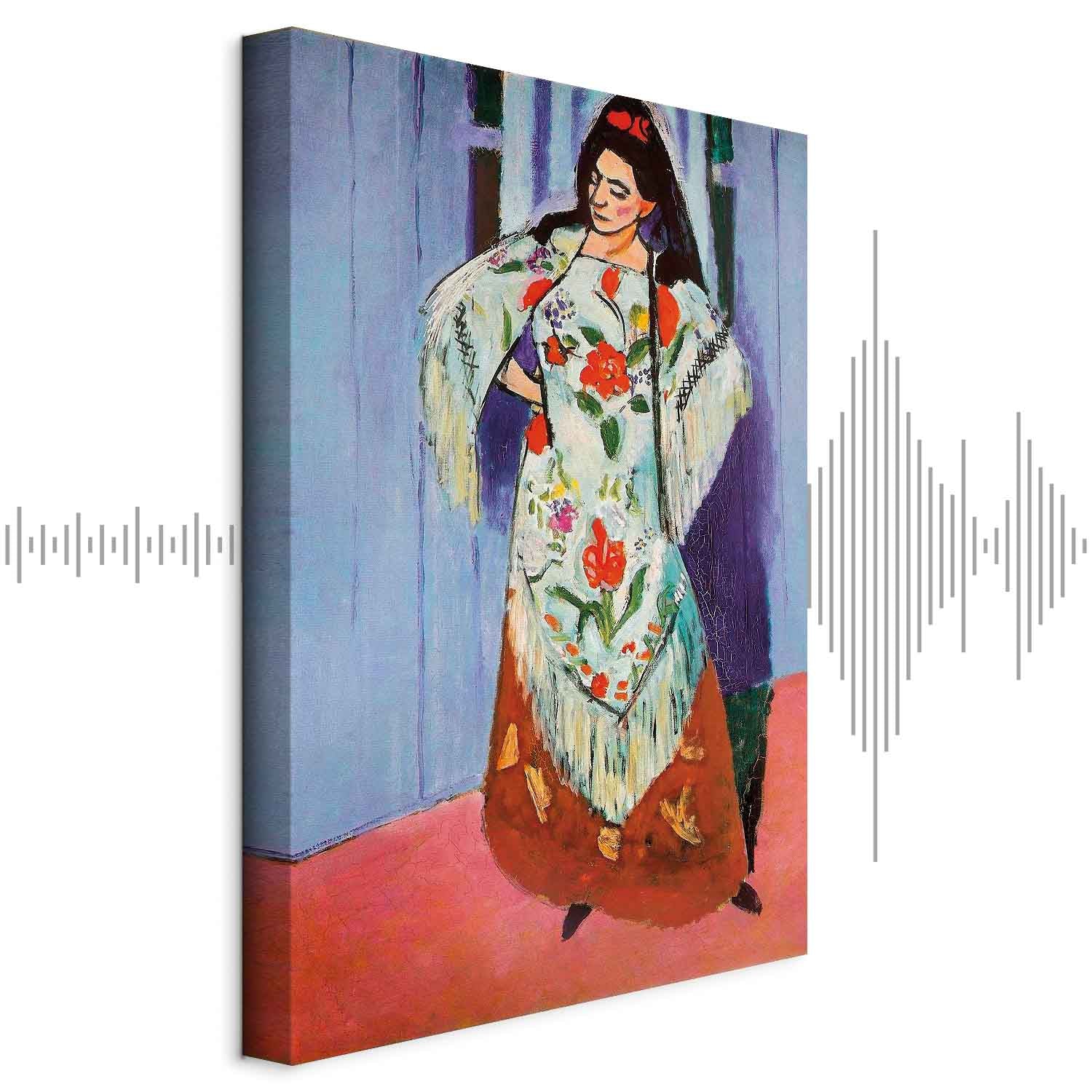 Madame Matisse with Manila Shawl Classic Canvas Print