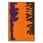 Matisse Arabesque Orange Abstract Canvas Print