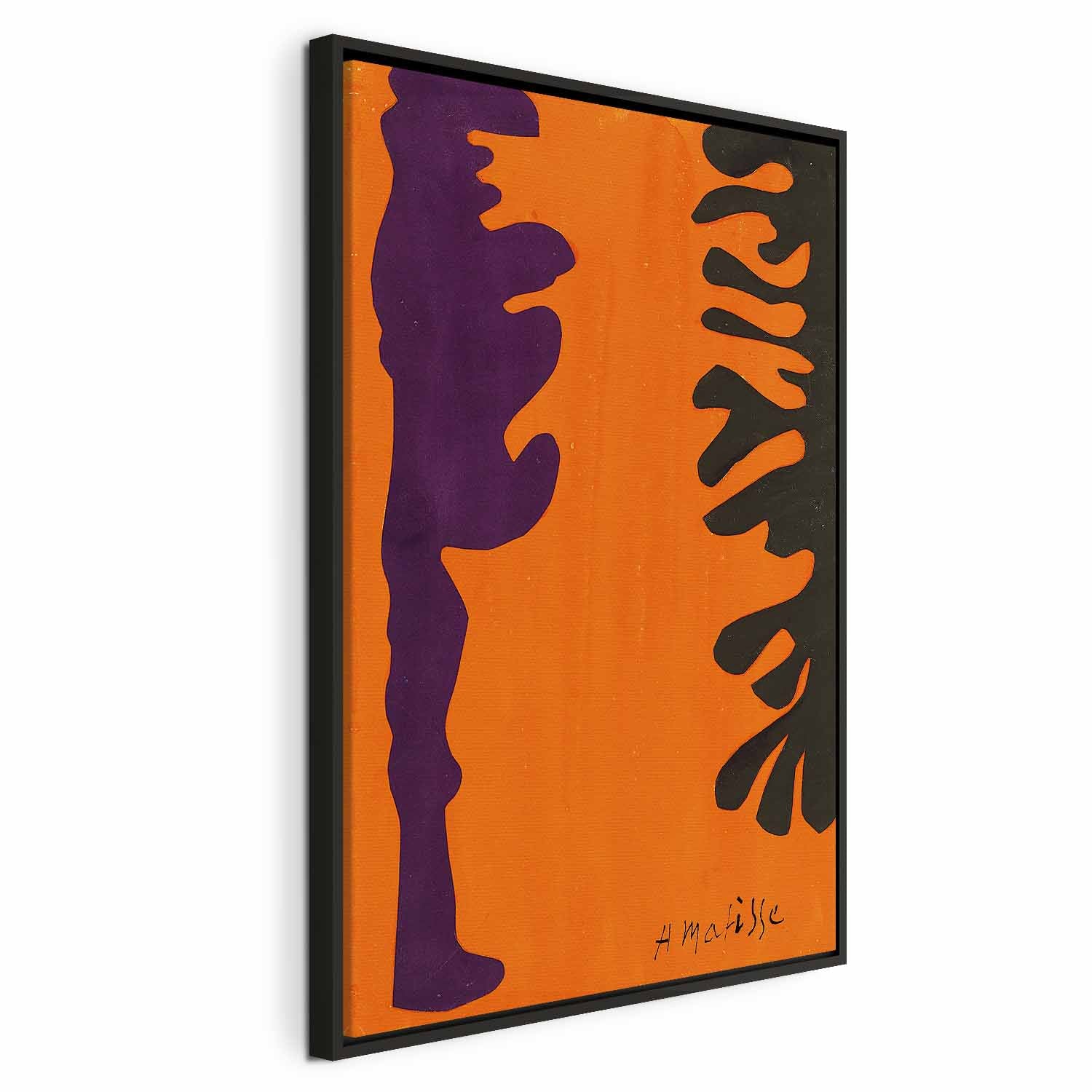 Matisse Arabesque Orange Abstract Canvas Print